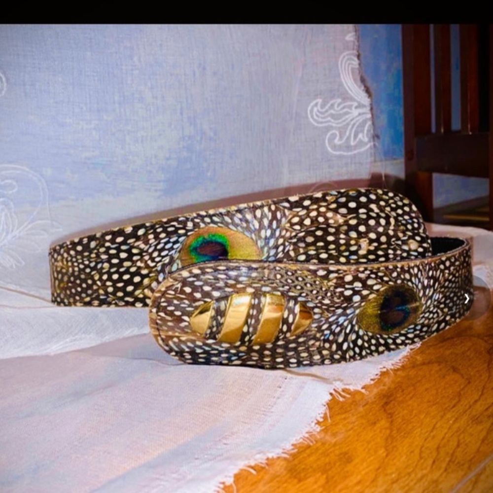 Peacock Pheasant Waist Belt Vintage